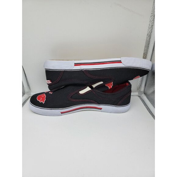 Naruto Shippuden Akatsuki Slip On Canvas Sneaker Shoes 2002 Shonen Jump Size 13 - Picture 3 of 12
